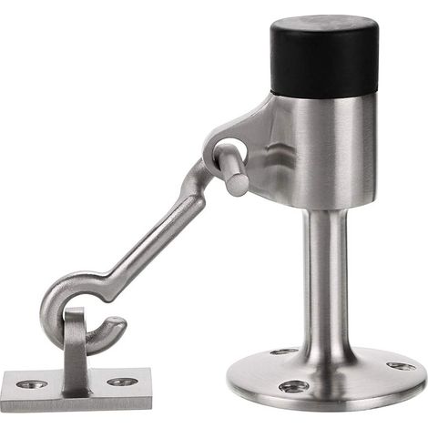 Fermaporta in acciaio inox con gancio, fermaporta resistente con viti - Fermaporta da parete per ufficio domestico
