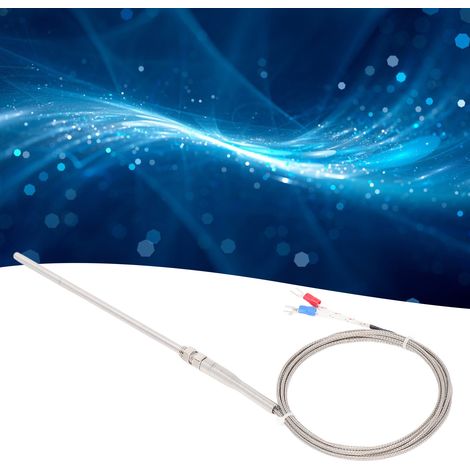 BERM® Thermoelement-Sonde Typ K, 150 mm geschirmtes Temperaturmesskabel, Temperaturreglersonde, 3 m Temperaturmesskabel (1/5)
