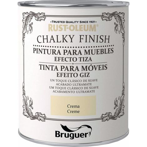 Vernice mobili bruguer effetto gesso crema 750 ml (1/2)