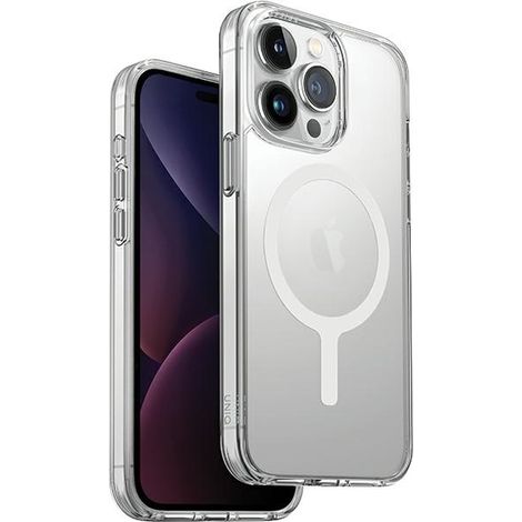 Funda UNIQ LifePro Xtreme para iPhone 15 Pro de 6,1" con carga Magclick, transparente/esmerilada. (1/5)