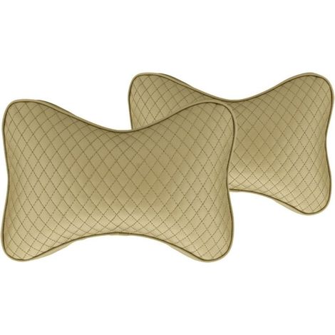 Lot de 2 coussins de nuque de voiture - Imperméables - Avec bande élastique - Pour longs trajets, trajets en voiture (1/5)