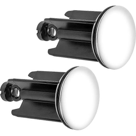 Bouchon d'évier, lot de 2 bouchons universels de qualité supérieure, en acier inoxydable et anticalcaire, pour lavabo, bidet, salle de bain (40 mm) (1/5)