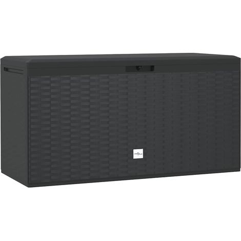 Boîte de rangement de jardin-Coffre de rangement-Stockage Rangement Anthracite 114x47x60 cm 678639 (1/5)