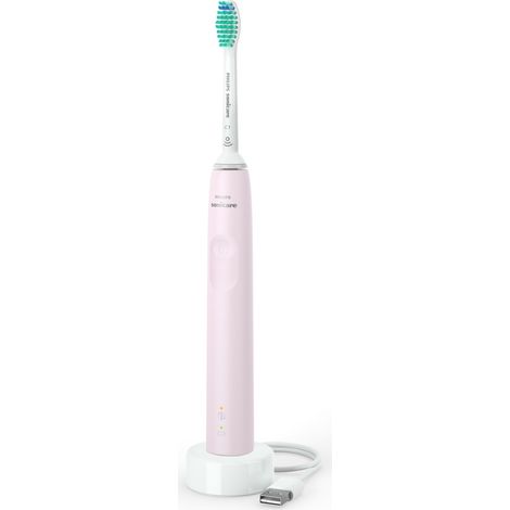 PHILIPS SONICARE HX3673 / 11 Series 3000 spazzolino elettrico (1 modalit?, 1 intensit?, rosa) + 1 testina + 1 custodia da viaggio (1/4)