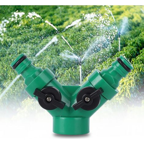 Tubo di Crossover di irrigazione a 2 canali con valvola integrata, controllo individuale della velocità di connessione veloce (1/5)
