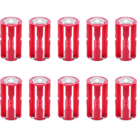 Set mit 10 wiederverwendbaren und rostfreien Parallel-Batteriehalterungen