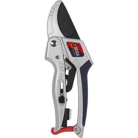 Sécateur à crémaillère 20cm – Lames en acier haute teneur en carbone – Corps en aluminium – Poignée antidérapante pour confort – Spear & Jackson (1/10)
