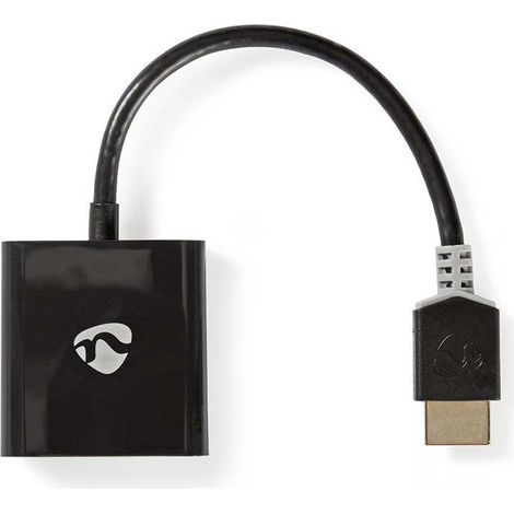 nedis CCBW34900AT02 adaptador cable VGA HDMI antracita