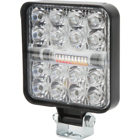 48W 3000LM LED-Arbeitsleuchte, 9V-60V, IP67 wasserdicht, universeller quadratischer Scheinwerfer für Auto, Motorrad, LKW, Offroad-Blinker (1/5)
