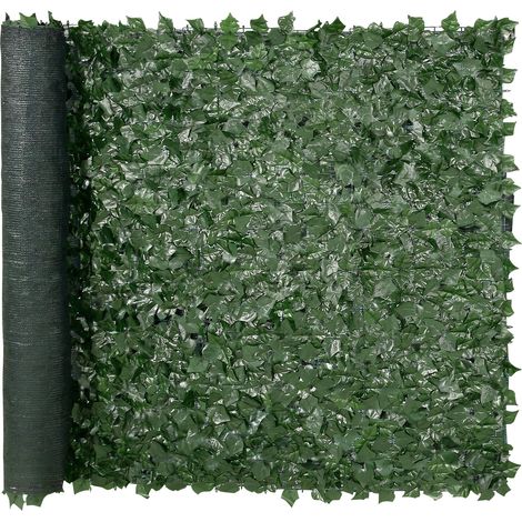 VEVOR Haie Artificielle 150x249 cm Brise Vue Cloture de Lierre Artificiel Intimite Support en Tissu Maille et Joint Renforce Deco Fausses Feuilles pour Jardin, Exterieur, Cour, Balcon, Terrasse, Patio