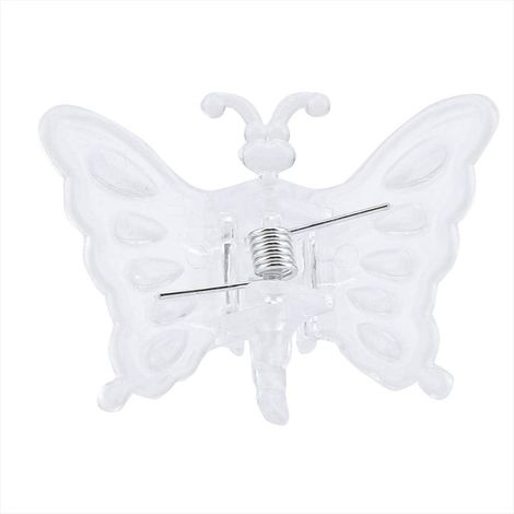 Orchid Stem Clips, 100 Pieces, Strong Adhesion, Cute Design, Plastic Plant Support Clips with Wide Opening for Orchids, Tomatoes, Cucumbers (1/5)