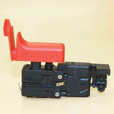 Auslöseschalter für Bosch GBH 2-28 D/22/26, Bohrmaschinenteil, Auslöse-Abschaltschalter, Druckknopfschalter für Bohrmaschinen. (1/2)