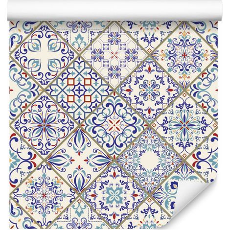 Papier peint mosaïque et à motifs colorés pour salon et chambre 50x1000 cm (1/5)