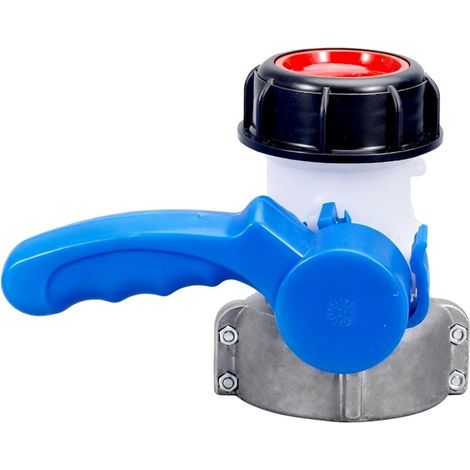 Adaptateur robinet à boisseau sphérique 75 mm, robinet d'arrêt avec écrou de raccordement en aluminium DN50, pour réservoir IBC, citerne d'eau de pluie et bidon