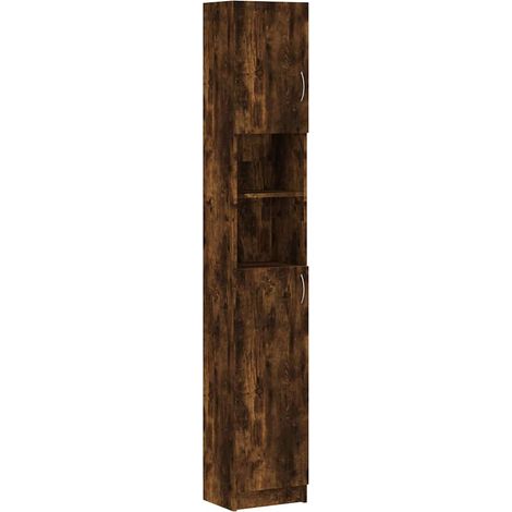 Maison Exclusive - Armario baño madera de ingeniería roble ahumad (1/5)