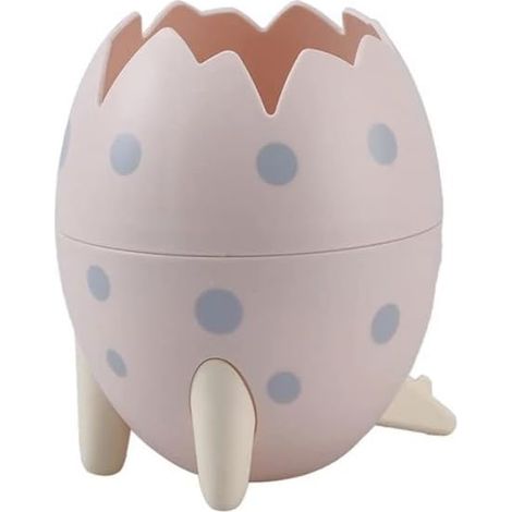 Oeuf de dinosaure mignon porte-stylo en plastique boîte de rangement de bureau pot à crayons conteneur papeterie boîte de rangement rose