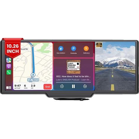 Caméra DVR de voiture, caméra avant, connectivité sans fil, Double caméra-GPS, Aucun (1/2)