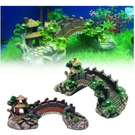 Pont - Résine - Pour Aquarium - Sécurisé Poissons - 1 Pièce (1/4)