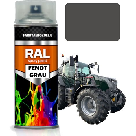 Vernice acrilica Fendt grigio scuro per trattori e macchine agricole, 400 ml. (1/3)