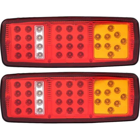 Rücklicht Rücklicht, 1 Paar LED-Blinkerleuchten Rücklicht Bremse Rücklicht für LKW-Anhänger 12V RV