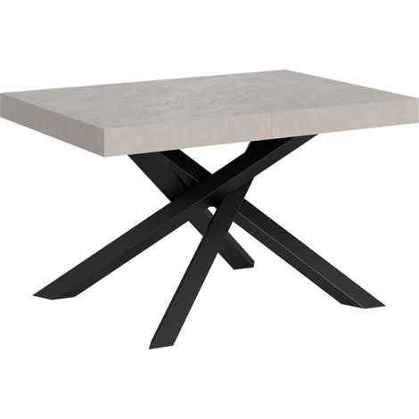 Table extensible 120/380x90 cm Volantis pieds anthracite cachemire