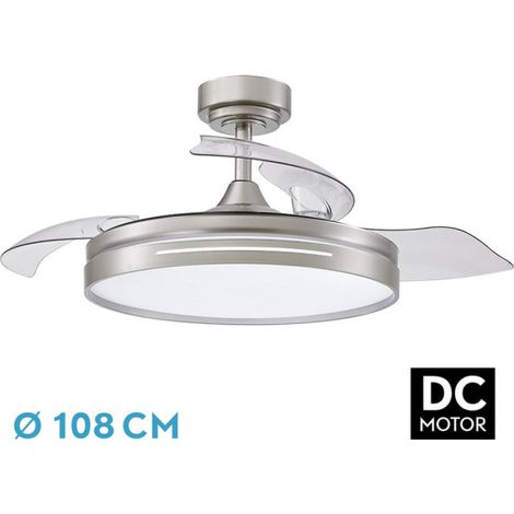 DC-Lüfter 72 W Micenas Nickel 3 transparente Flügel (1/2)