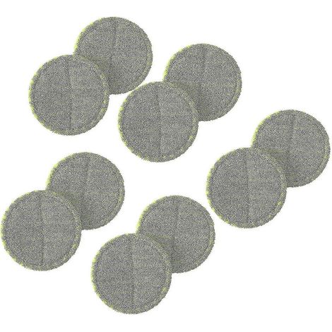 Lot de 10 lingettes de rechange pour balai à franges électrique rotatif sans fil (1/5)