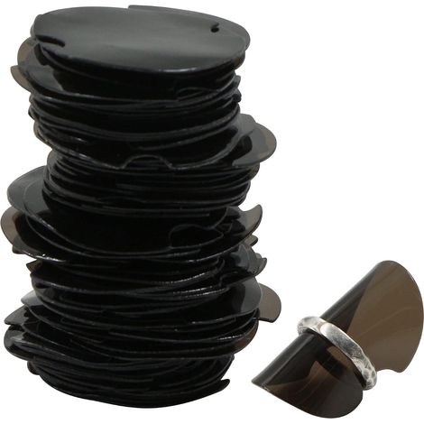 CCYKXA Ring Display Stands Jewelry Organizer - Finger Ring Display Holders for Rings Plastic Jewelry Storage System, Display, Black, 100 Pieces (1/5)
