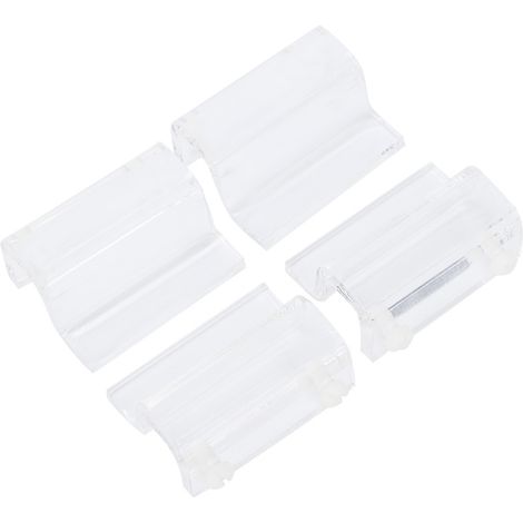 4 Pièces Support en Verre Acrylique avec Pince pour Aquarium et Récifal (1/5)