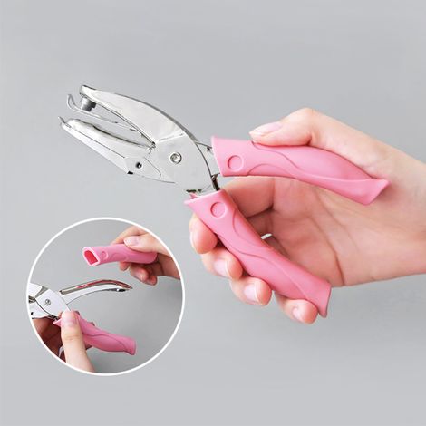 Perforatrice manuelle à un trou, nouveau modèle, disponible en différentes tailles, avec une épaisseur d'alimentation papier de 3 mm.