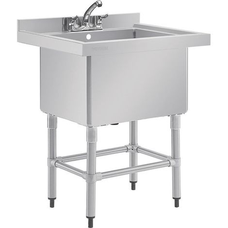 Plonge Inox à Batteries de Cuisine - Gamme 600 - Vogue (1/5)