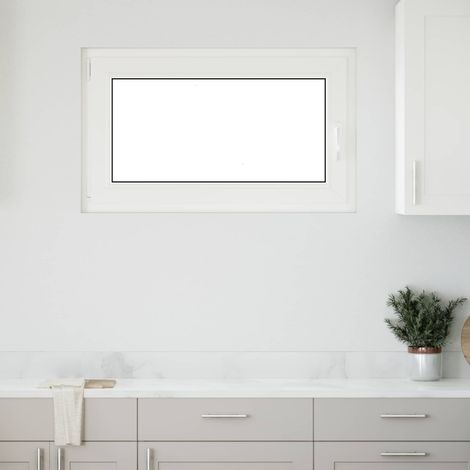 Kellerfenster RISOR Weiß 100 x 60 cm PVC und Glas