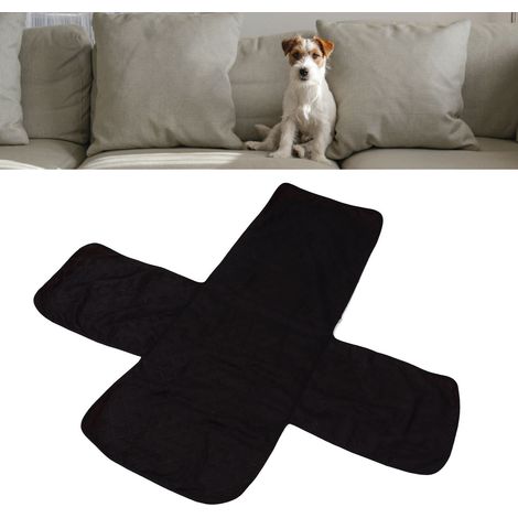 Protection Housse de Fauteuil Roulant imperméable anti-griffes Lavable couvre Sofa pour Chat et Chien Noir Taille 170x170cm 1-Pièce en Tissu (1/5)
