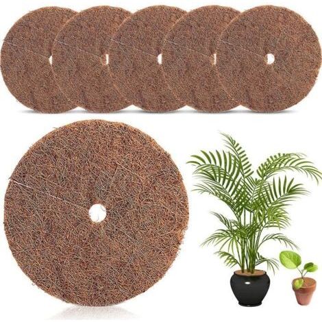 Kokosmatte – 6er-Pack – 30 cm – Mulchscheibe – Pflanzenschutz (1/5)
