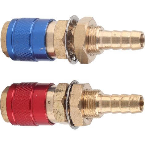 Wassergekühlter Gasadapter, tragbarer Messing-Schnellverbinder mit Stecker PTA DB für MIG/TIG-Schweißbrenner M8 (8 mm) (1/5)
