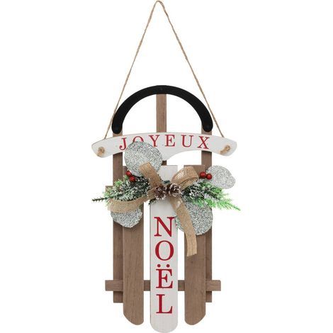 Hängeleuchte Schlitten mit Holzzweigen H35cm - Atmosphera créateur d'intérieur