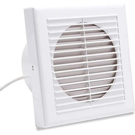 Ventilateur de salle de bain VINGO, ventilateur encastrable, ventilateur mural avec déflecteur anti-retour, 100 mm, ventilateur gainable (1/5)