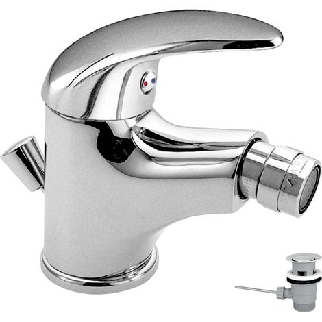 Novaservis Metalia 55 - Miscelatore da bidet, con sistema di scarico, cromo 55011,0