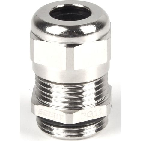 Presse-étoupe M20 x 1.5 en Laiton nickelé pour câble de 6mm à 12mm, avec contre-écrous, IP68 ( Prix pour 1 )