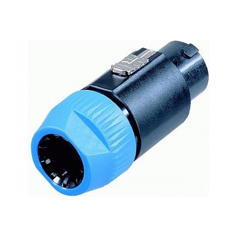 Neutrik NL8FC Connettore per altoparlanti Spina dritta Numero Poli (num): 8 Nero, Blu 1 pz.
