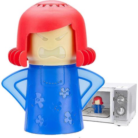 AURA Nettoyeur de micro-ondes Angry Woman pour la cuisine : haute température, élimine facilement la saleté en quelques minutes grâce à son nettoyage vapeur. (1/5)