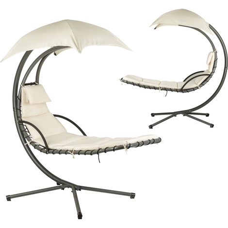 Gartenliegeschaukel hangematte hangesessel korb beige multigarden