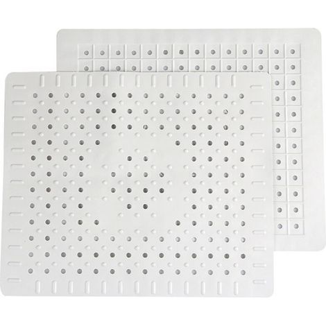 Lot de 2 tapis de protection pour évier de cuisine en caoutchouc antidérapant durable, facile à fileter et à couper soi-même. (1/5)