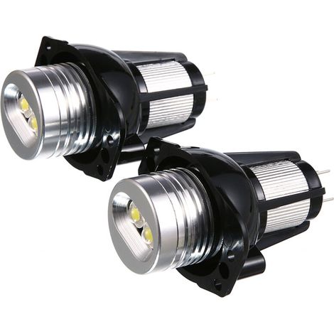2x Ampoules LED Œil d’Ange 20 W pour voitures BMW E90/E91 – Anneau lumineux blanc froid, montage facile, sans marque visible (1/5)