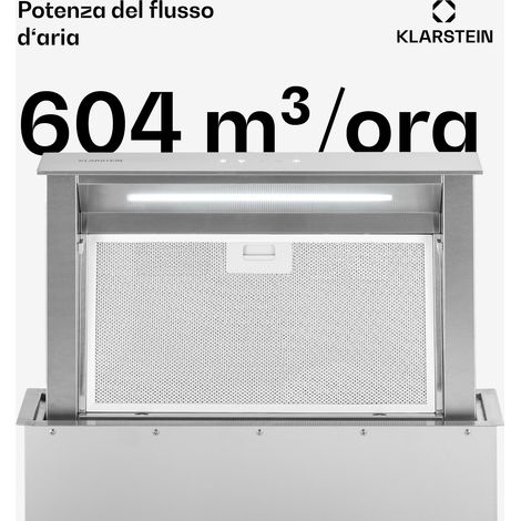 Klarstein Royal Flush Eco cappa aspirante, 60 cm, 604 m³/h, A+ (1/3)
