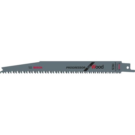 Lame de scie sabre S 2345 X L.200mm l.19mm TPI 6-10 2,5-4,3mm 25 pièces/par carte