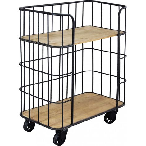 Mobile Allyn 72x38,5x86,5 h cm in Legno Nero (1/5)