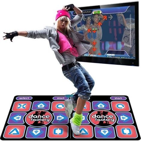 Interaktive Tanzmatte für Kinder – 100 Musiktitel – 3 Tanzmodi – Doppelte Nutzung: Fernseher und Computer – 65 Spiele (1/4)