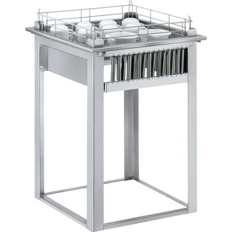 Distributeur Inox Neutre de Paniers à Vaisselle - Cap. 6 Paniers- Distform (1/3)
