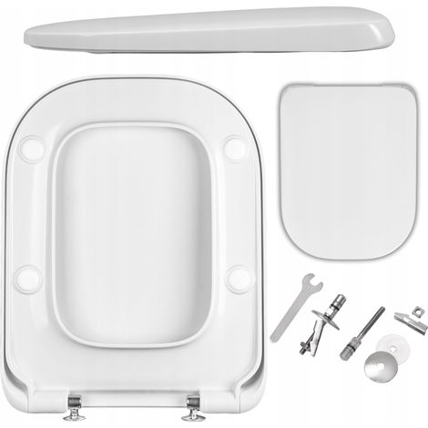 Abattant WC slim pour ROCA GAP – Duroplast antibactérien – Frein de chute – Installation simple et rapide